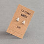 Never Ghost You Sterling Silver Earrings, thumbnail 1 of 8