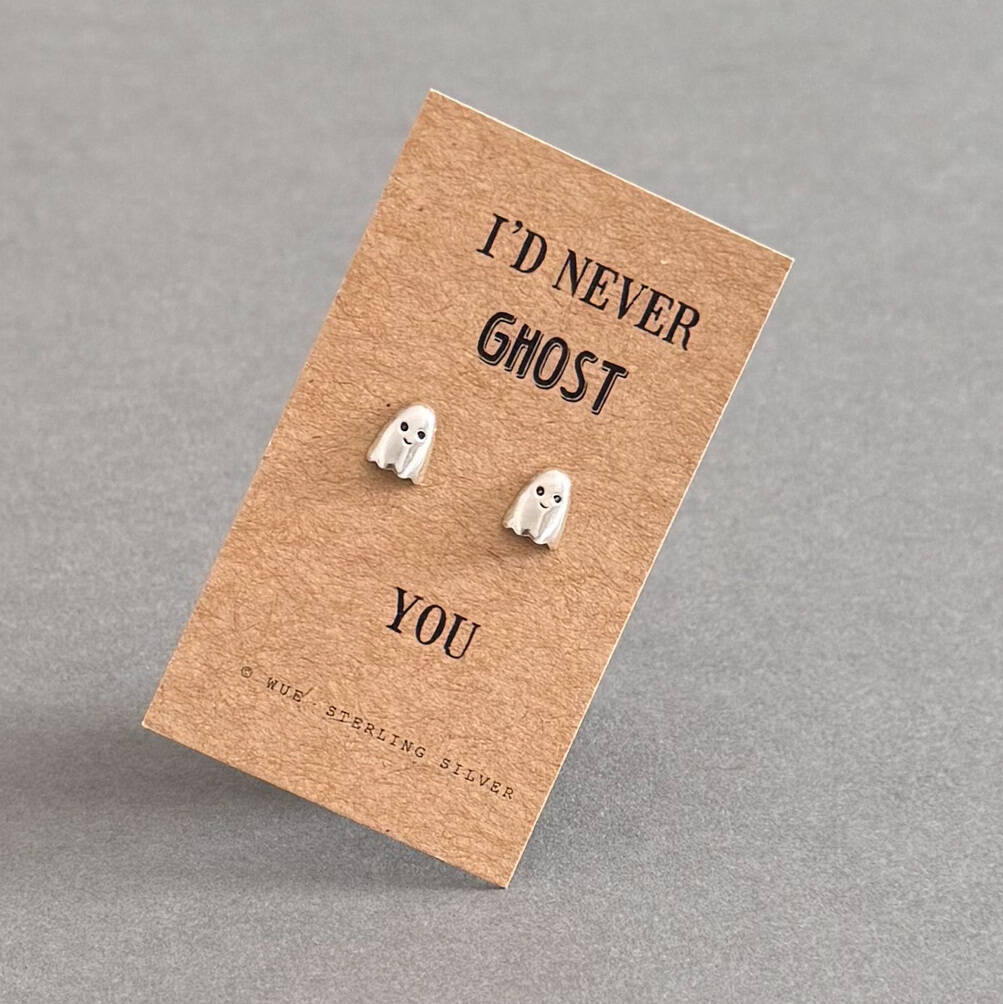 Never Ghost You Sterling Silver Earrings, 1 of 8