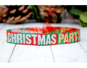 Christmas Party Wristbands Bracelets Favours, 8 of 12
