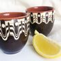 Pair Of Ceramic Tequila Shot Glasses In Coffee Colour, thumbnail 1 of 4