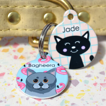 Cat Breed ID Name Tag Personalised Palm Springs, 9 of 10