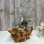 Melted Glass Jug On Driftwood Handcrafted Glass Vase, thumbnail 3 of 9