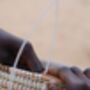 Alibaba Handwoven Laundry Basket With Grey Chevrons, thumbnail 5 of 5