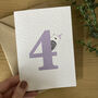 Happy 4th Birthday Card, thumbnail 4 of 5