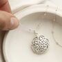 Sterling Silver Round Celtic Locket Necklace, thumbnail 1 of 6