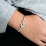 Sterling Silver Friendship Knot Bangle, thumbnail 3 of 10