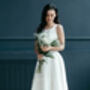 Bohemian Linen Wedding Dress, thumbnail 6 of 12