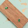 Sterling Silver Emerald Green Marquise Stud Earrings, thumbnail 5 of 12