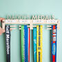Daddy's Medals Personal Bests Personalised Medal Hanger, thumbnail 1 of 6