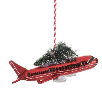 Airplane With Christmas Tree Bauble, 5 of 5