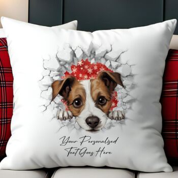 Personalised Christmas Jack Russell Break Through, 5 of 10