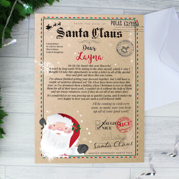 Personalised Santa Claus Letter, 4 of 8