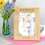 Mr And Mrs Solid Oak Photo Frame, thumbnail 2 of 3