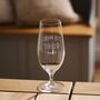 Personalised Made In Year Beer Glass, thumbnail 1 of 2