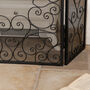 Ornate Scrolled Design Fire Screen And Spark Protector, thumbnail 5 of 7