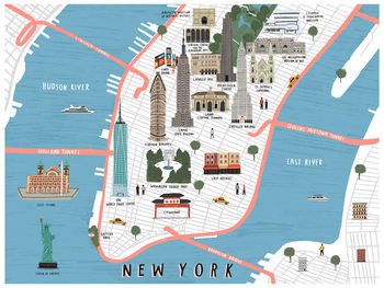 Personalised New York Map Print, 2 of 6