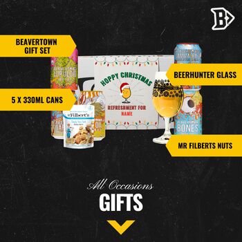 Personalised Beavertown Hoppy Christmas Craft Beer Gift Set, 4 of 4