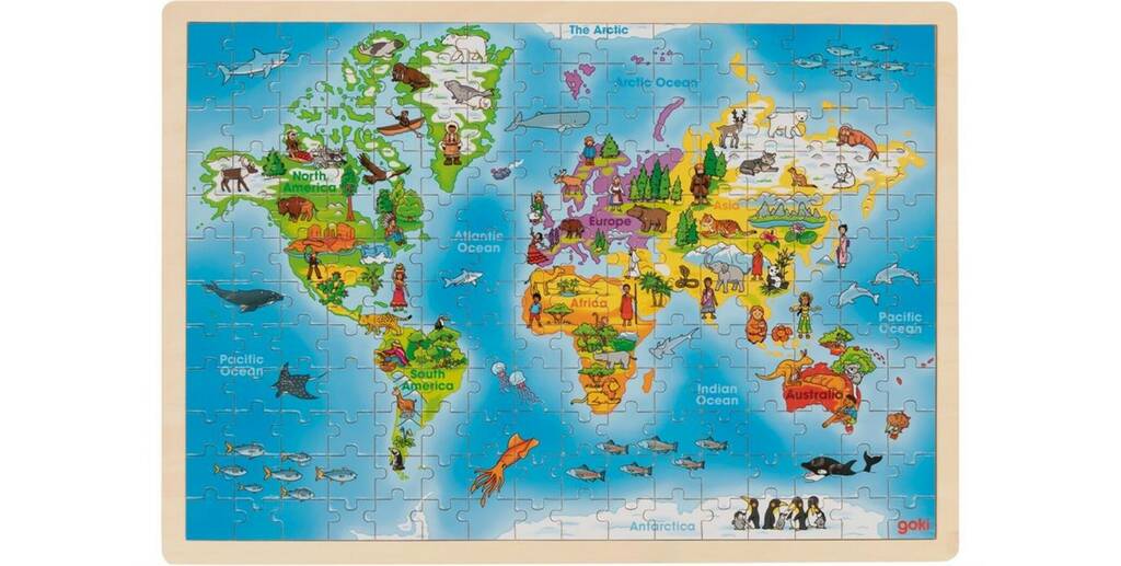 Selection Of World Map Puzzles, 1 of 3