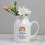 Personalised Rainbow Flower Jug Vase, thumbnail 1 of 8