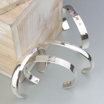 Personalised For Free Men's Silver Bracelet Bangle, 5 of 9