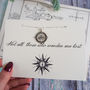 'Not All Who Wander' Compass Necklace, thumbnail 2 of 7