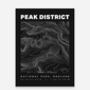 Peak District National Park Contours Art Print, thumbnail 4 of 6