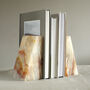 Luxury Onyx Marble Wedge Bookends, thumbnail 3 of 7