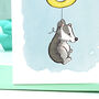 Badger 8th Birthday Card, thumbnail 2 of 7