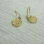 Silver Or Gold Croesus Coin Drop Earrings, thumbnail 2 of 3