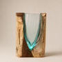 Triangular Molten Glass Vase And Decorative Centrepiece, thumbnail 4 of 6