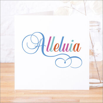 Single Or Pack Of 'Alleluia' Easter Cards, 2 of 8