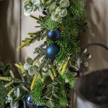 Midnight Blue Bauble Wreath, 5 of 5