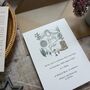 Bespoke Monogram Style Wedding Invitation, thumbnail 8 of 8