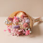 Winter Blush Dried Flower Posy With Vase, thumbnail 3 of 3