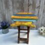 Handcrafted Multicoloured Wooden Fish Mini Stool Table, thumbnail 3 of 12