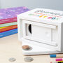 Personalised Colourful Wooden Money Box, thumbnail 3 of 8