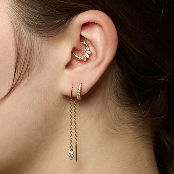 Princess Daith Hoop Single Earring, 2 of 5