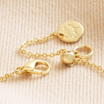 Triple Enamel Flower Chain Bracelet In Gold Plating, 4 of 5