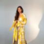 Silk Yellow Handmade Kimono, thumbnail 3 of 5