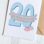 Personalised 20th China Wedding Anniversary Card, thumbnail 1 of 2