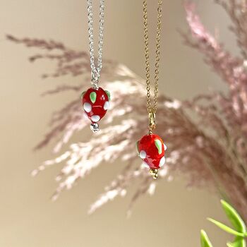 Glass Strawberry Necklace, 5 of 7