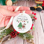 First Christmas Ornament For New Mum Dad Grandma Grandad Uncle Auntie, thumbnail 7 of 9