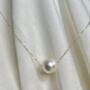 'Ginto' Real Gold Single Pearl Necklace, thumbnail 6 of 12
