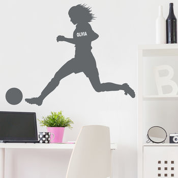 Women's Personalised Football Wall Stickers, 4 of 7