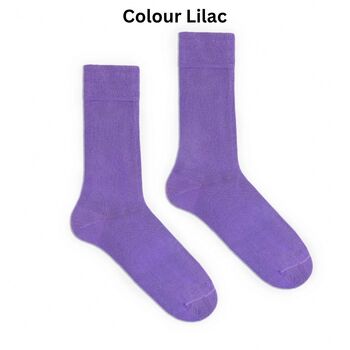 Organic Cotton Mix Luxury Single Colour Socks, 3 of 12