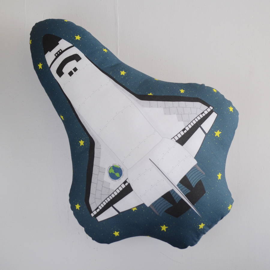 Space Shuttle Children's Cushion By Hannah Stevens