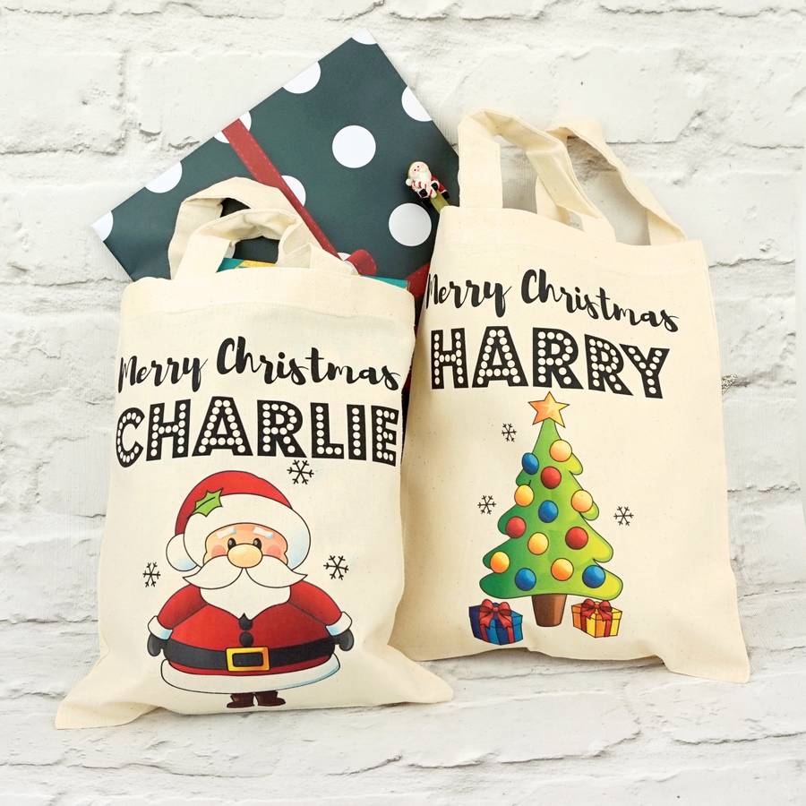 Personalised Mini Christmas Tote Bag, 1 of 6