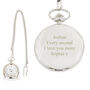 Personalised Formal Pocket Fob Watch, thumbnail 4 of 7