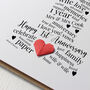 Personalised 1st Paper Wedding Anniversary Card, thumbnail 4 of 4