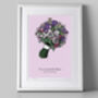 Personalised Flower Bouquet Illustration, thumbnail 1 of 2